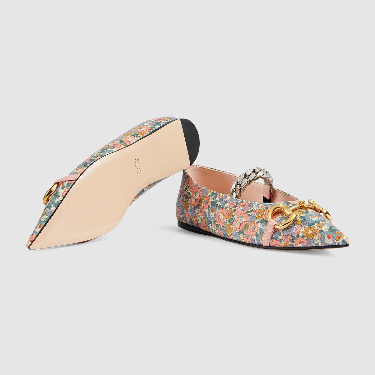 Women's Gucci Liberty online exclusive floral ballet flat - 5