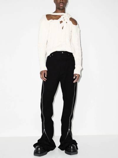 Rick Owens zip-detail slim-fit jeans outlook