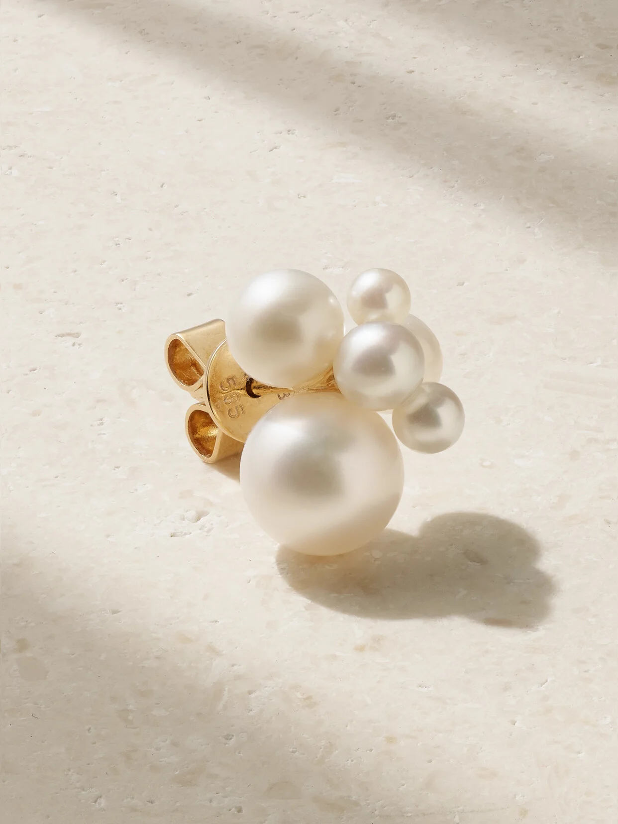 Bisou Perle 14-karat Gold Pearl Single Earring - 1