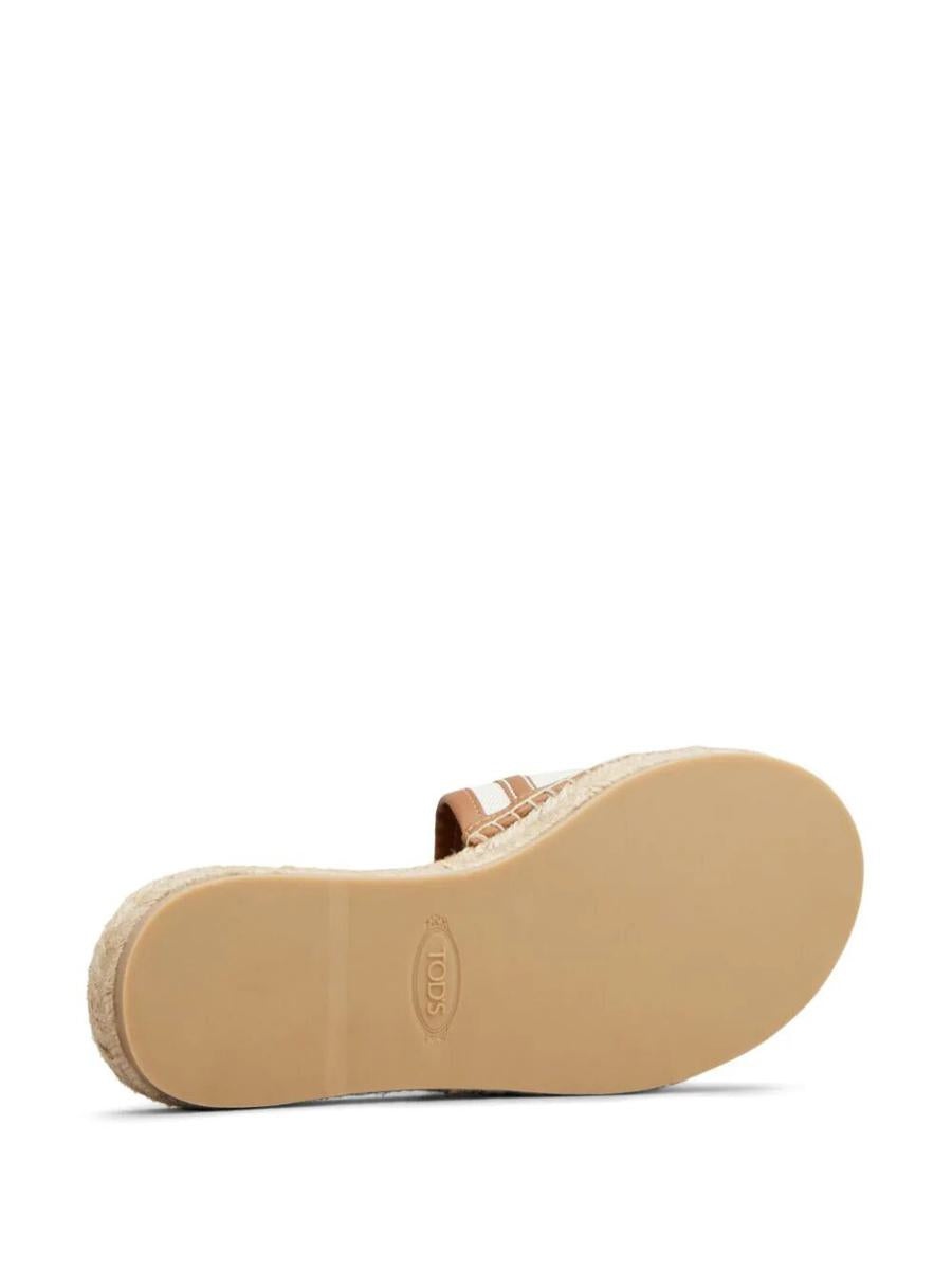 TOD'S RAFFIA SLIPPERS SHOES - 3