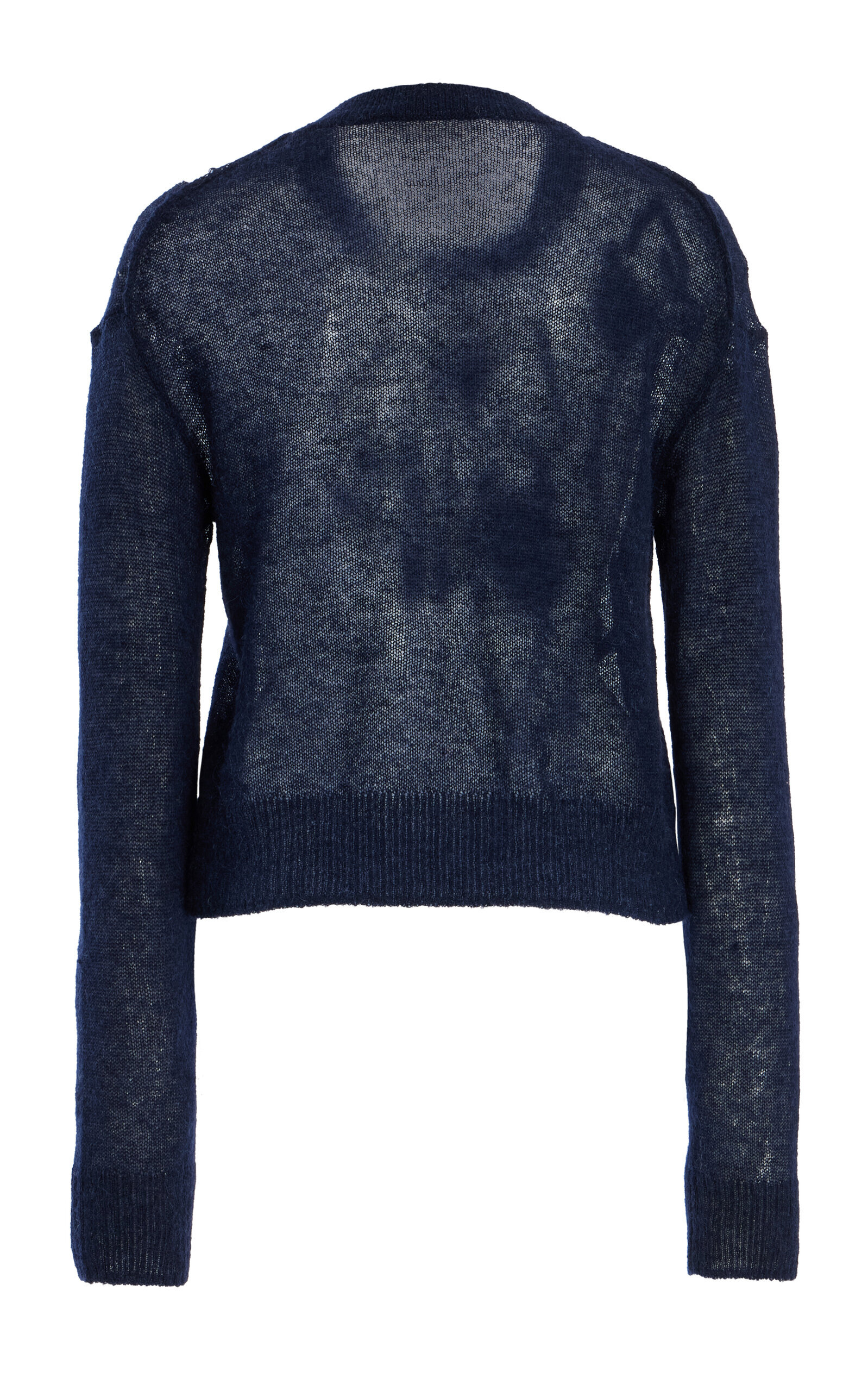 Knit Embroidered Sweater navy - 6