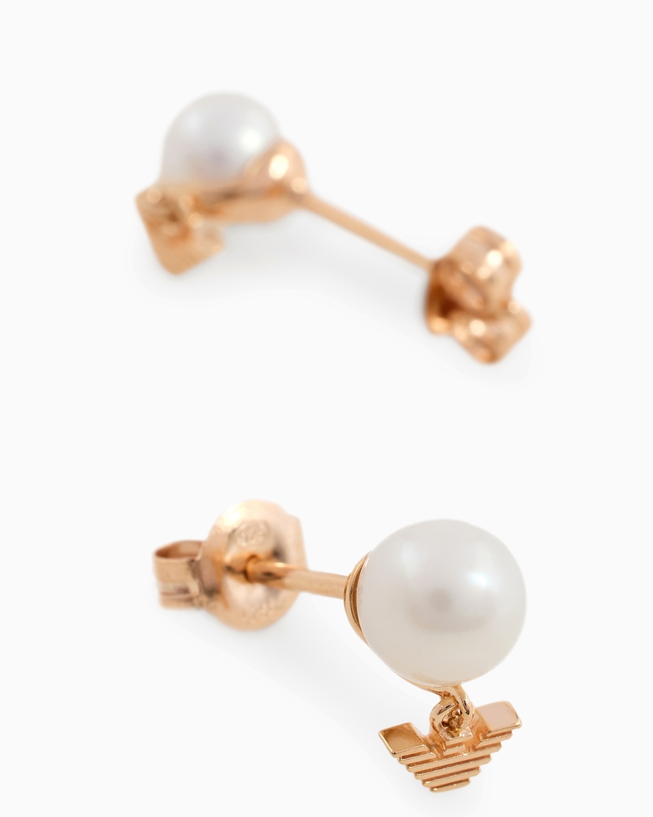 WHITE PEARL STUD EARRINGS - 3