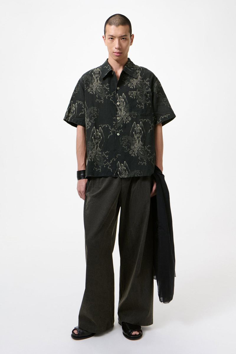 Our Legacy Every Shirt Shortsleeve Death Paisley Print Cotton Linen outlook