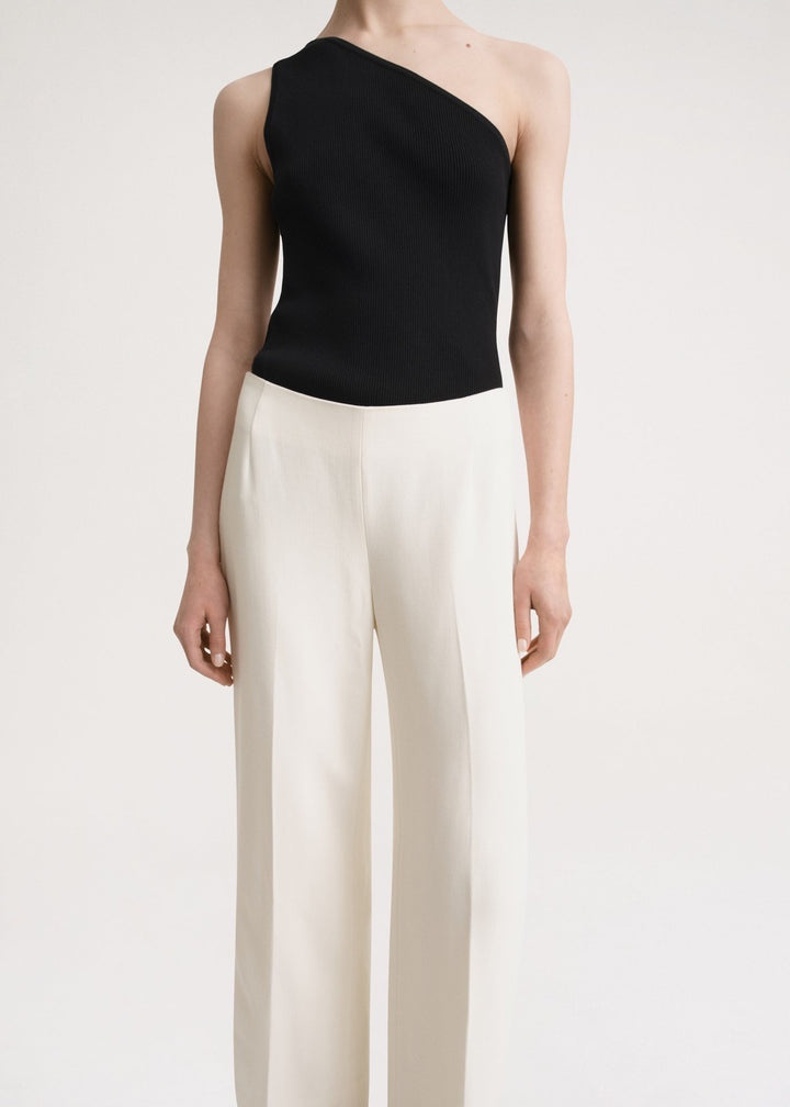 Clean wide trousers macadamia - 5