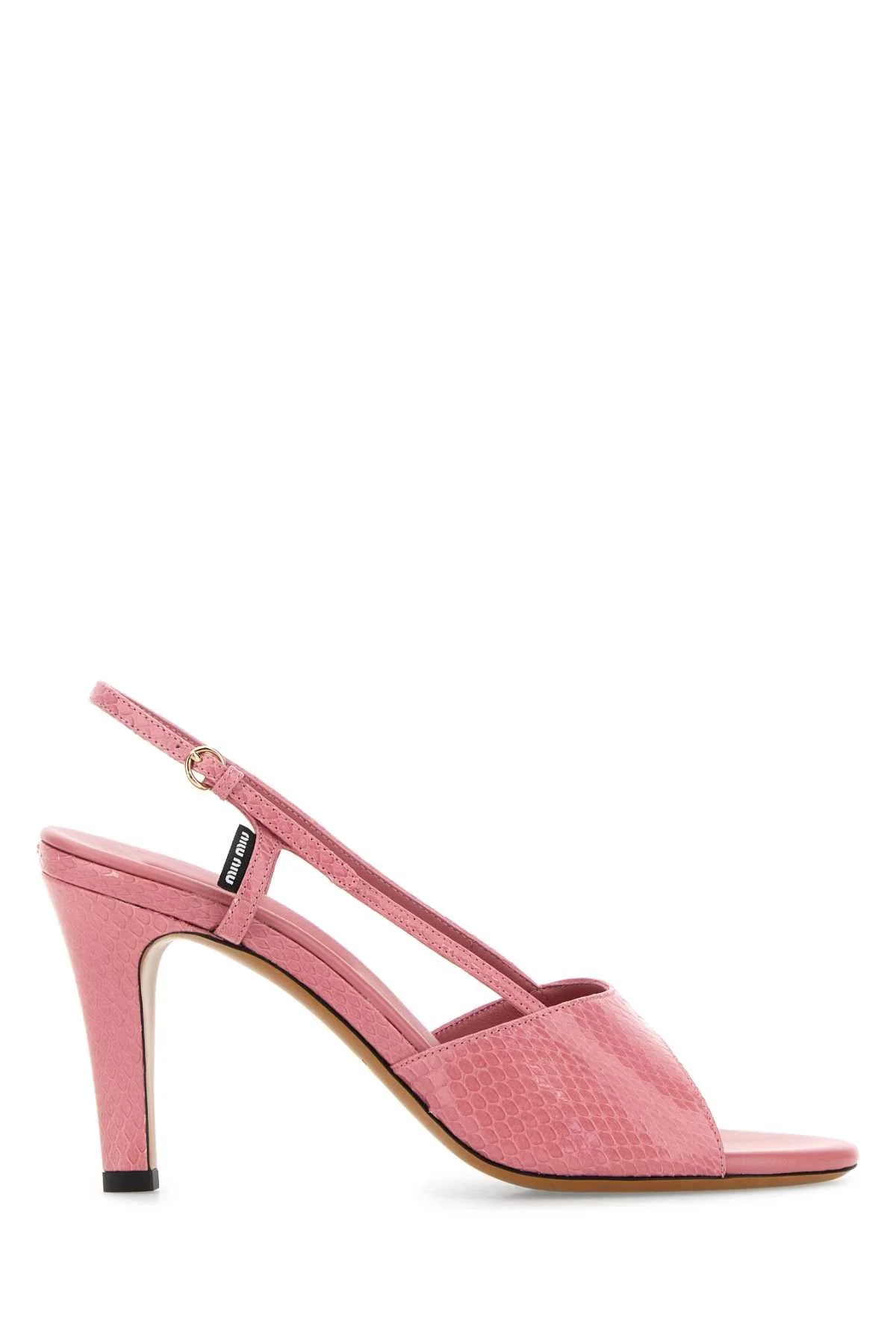 Miu Miu Women Pink Leather Sandals - 1