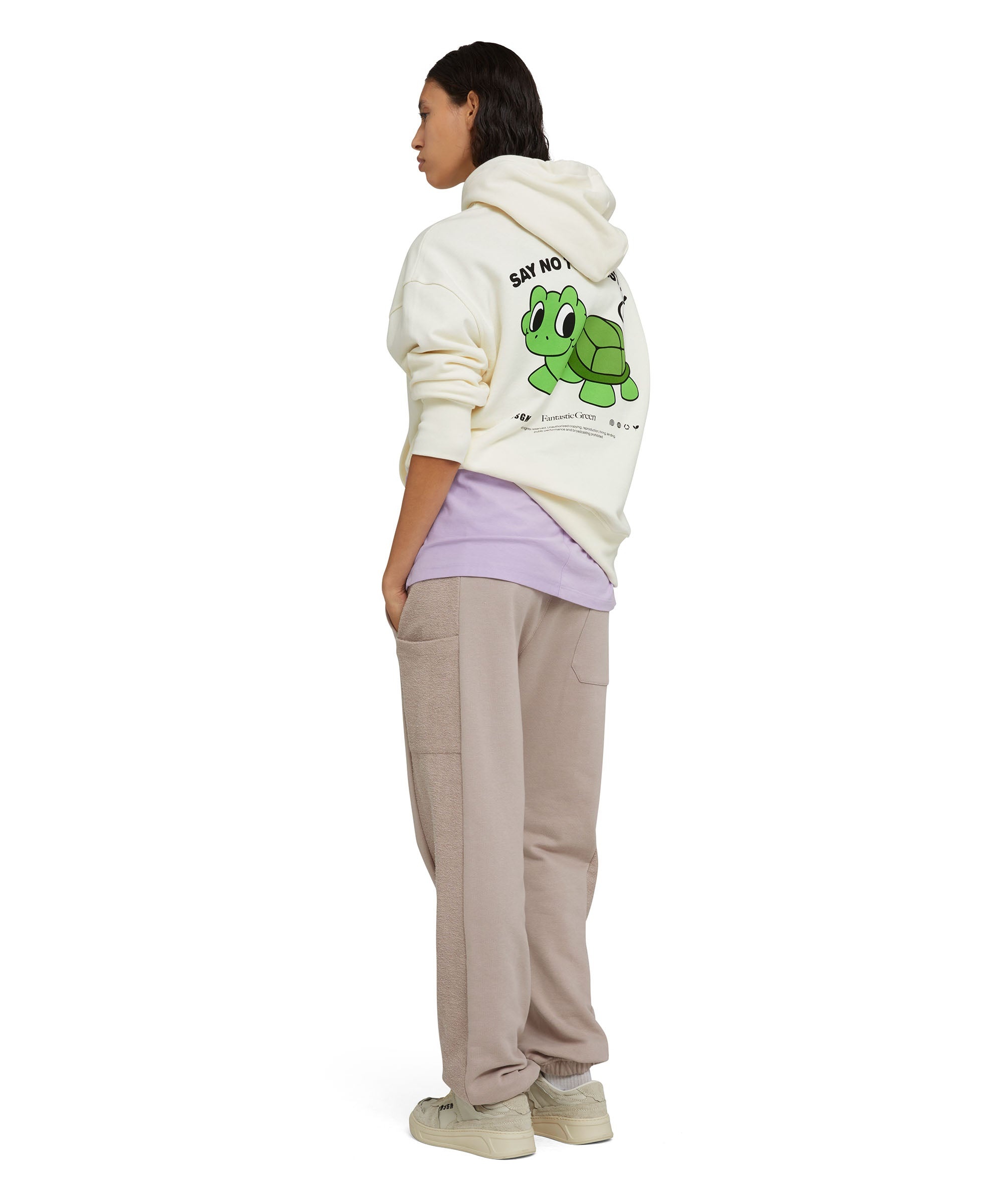 Organic cotton hooded sweatshirt from the MSGM Fantastic Green Capsule - 4