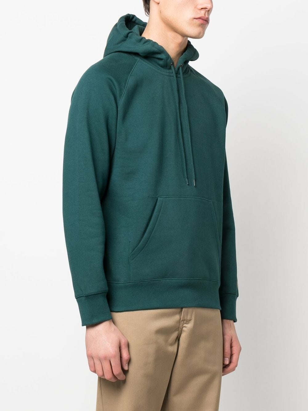 Chase logo-embroidered cotton hoodie - 3