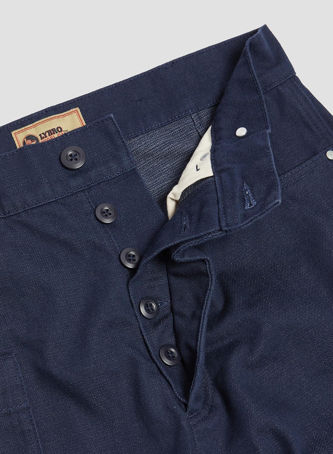 6 Pocket Pant Heavy Cotton in Black Navy - 6