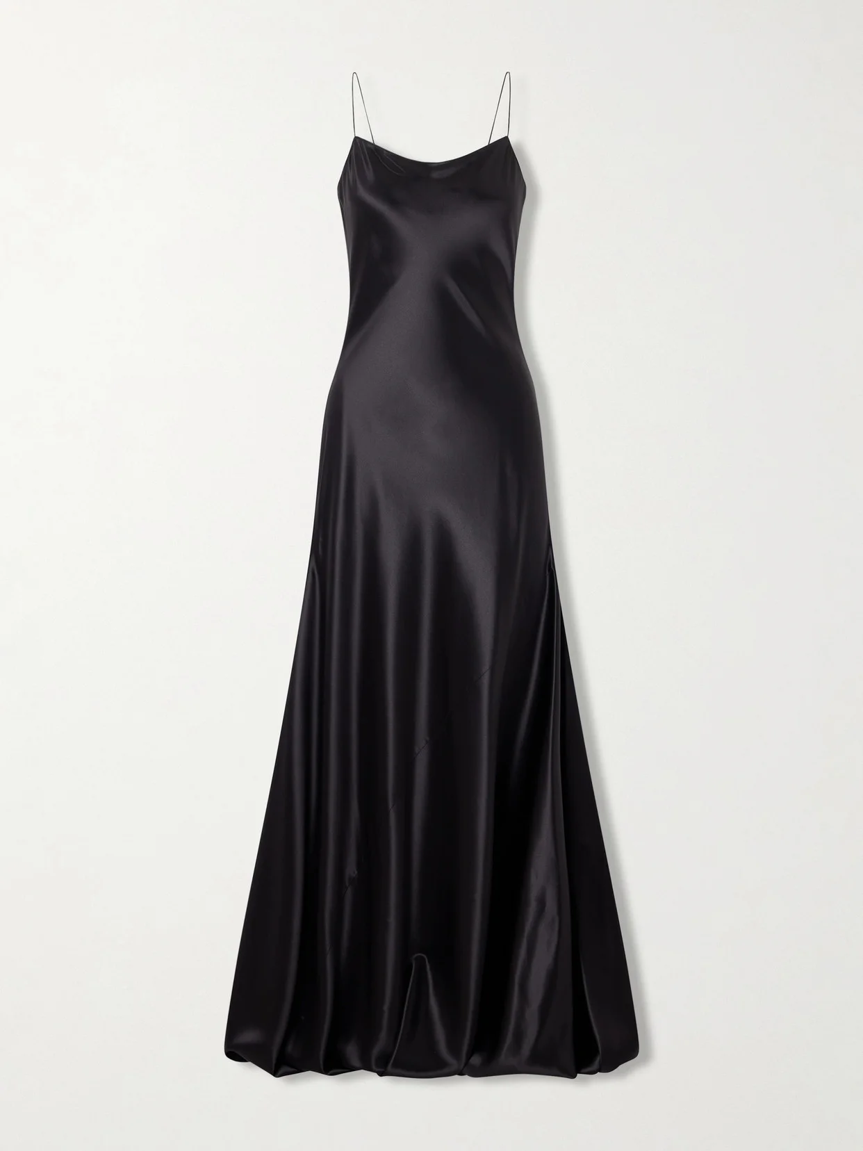 Draped Silk-satin Gown - 1