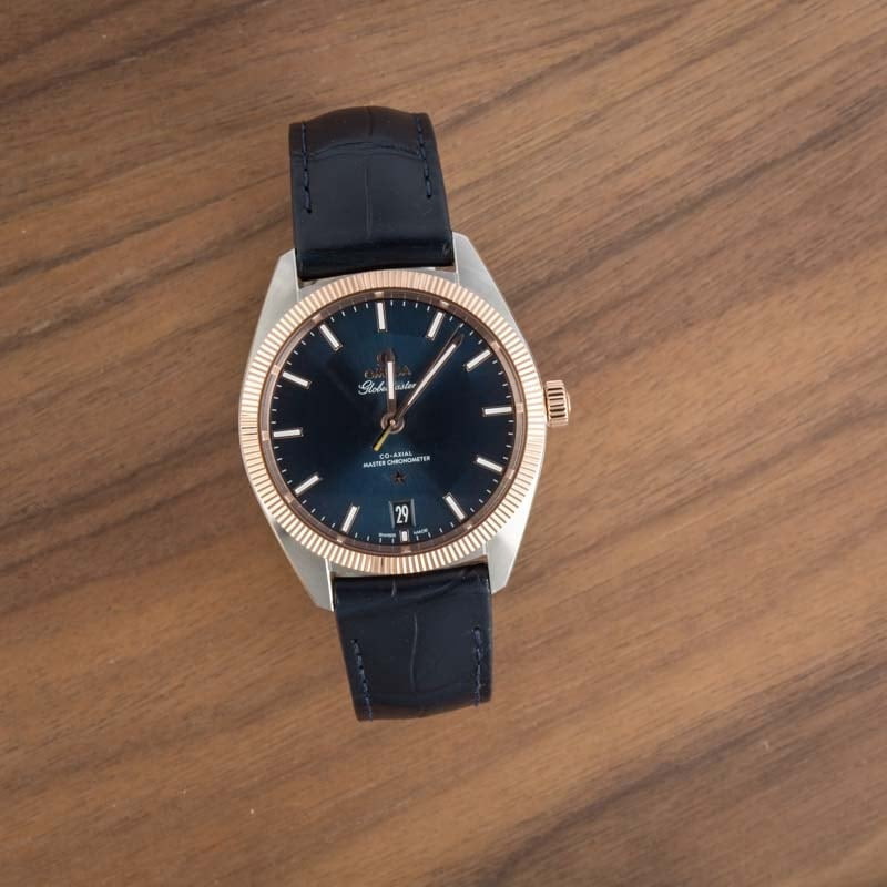 Omega Constellation Globemaster 39MM Steel & Sedna Gold Blue Dial - 6