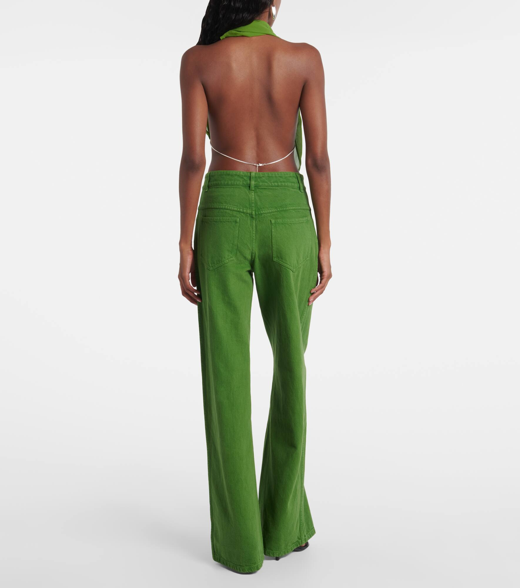 Mid-rise wide-leg jeans - 3