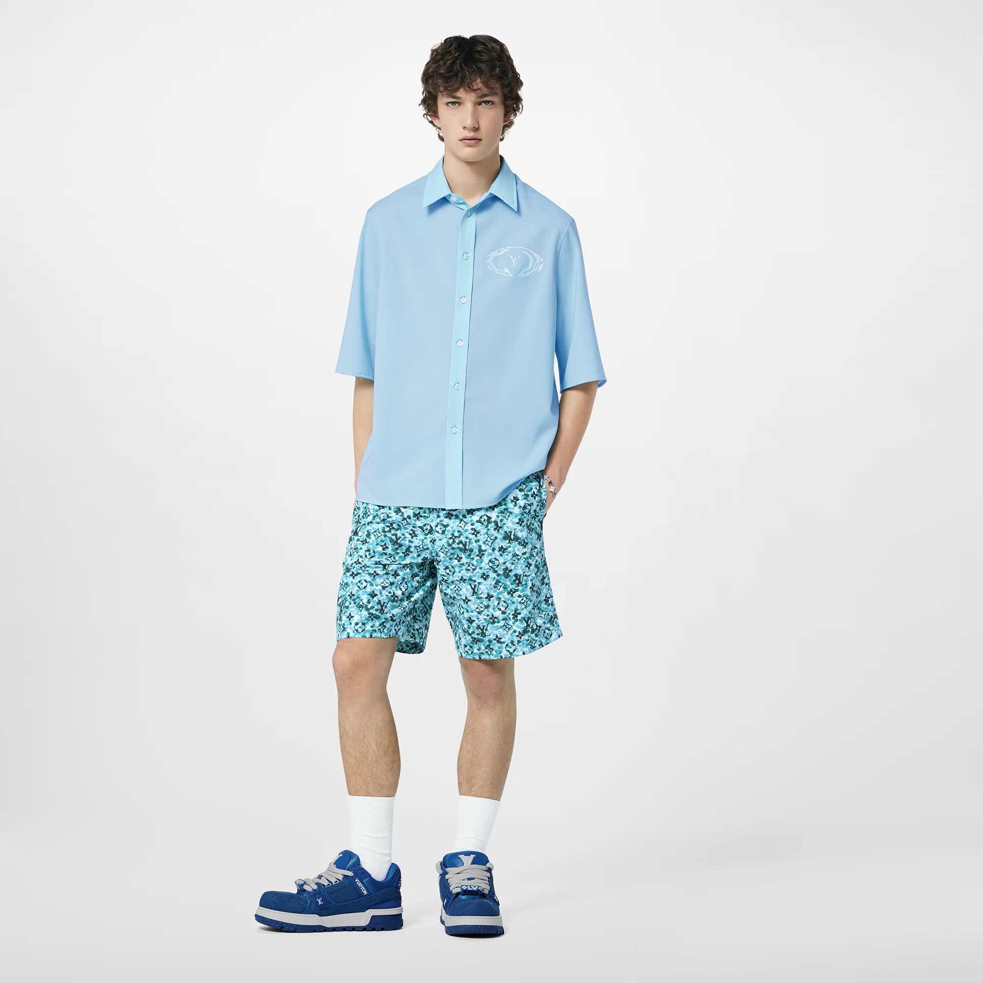 Printed Nylon Swim Shorts - 3