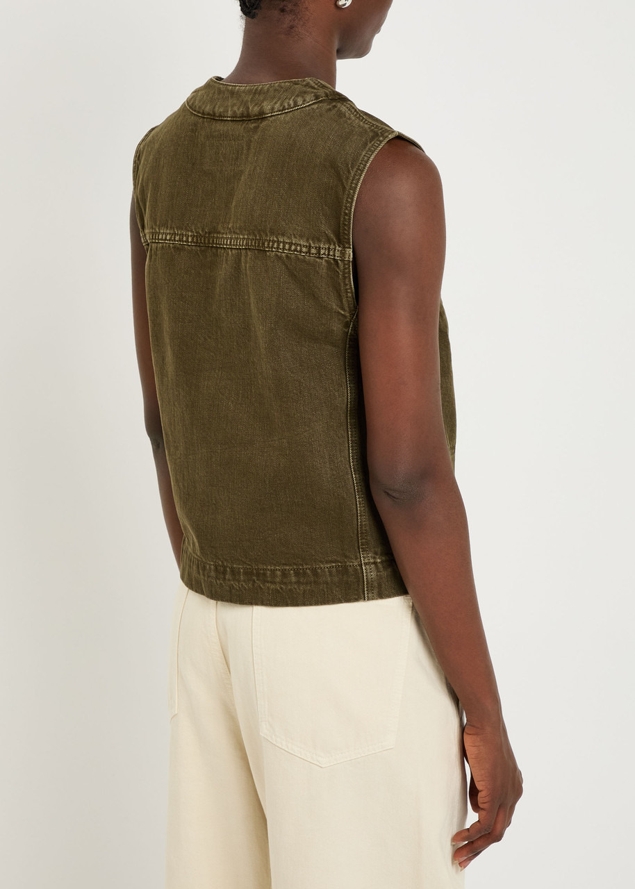 Lemaire Panelled Denim Gilet - 3