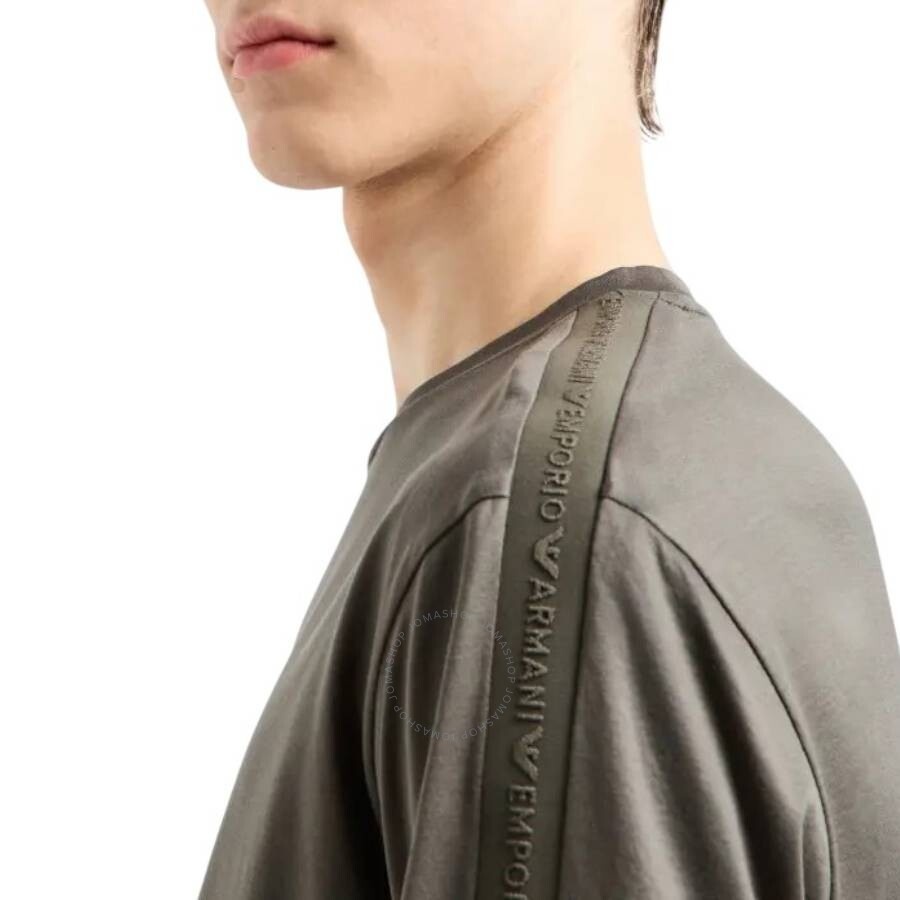 Emporio Armani Logo Tape Lyocell-Blend T-Shirt - 2