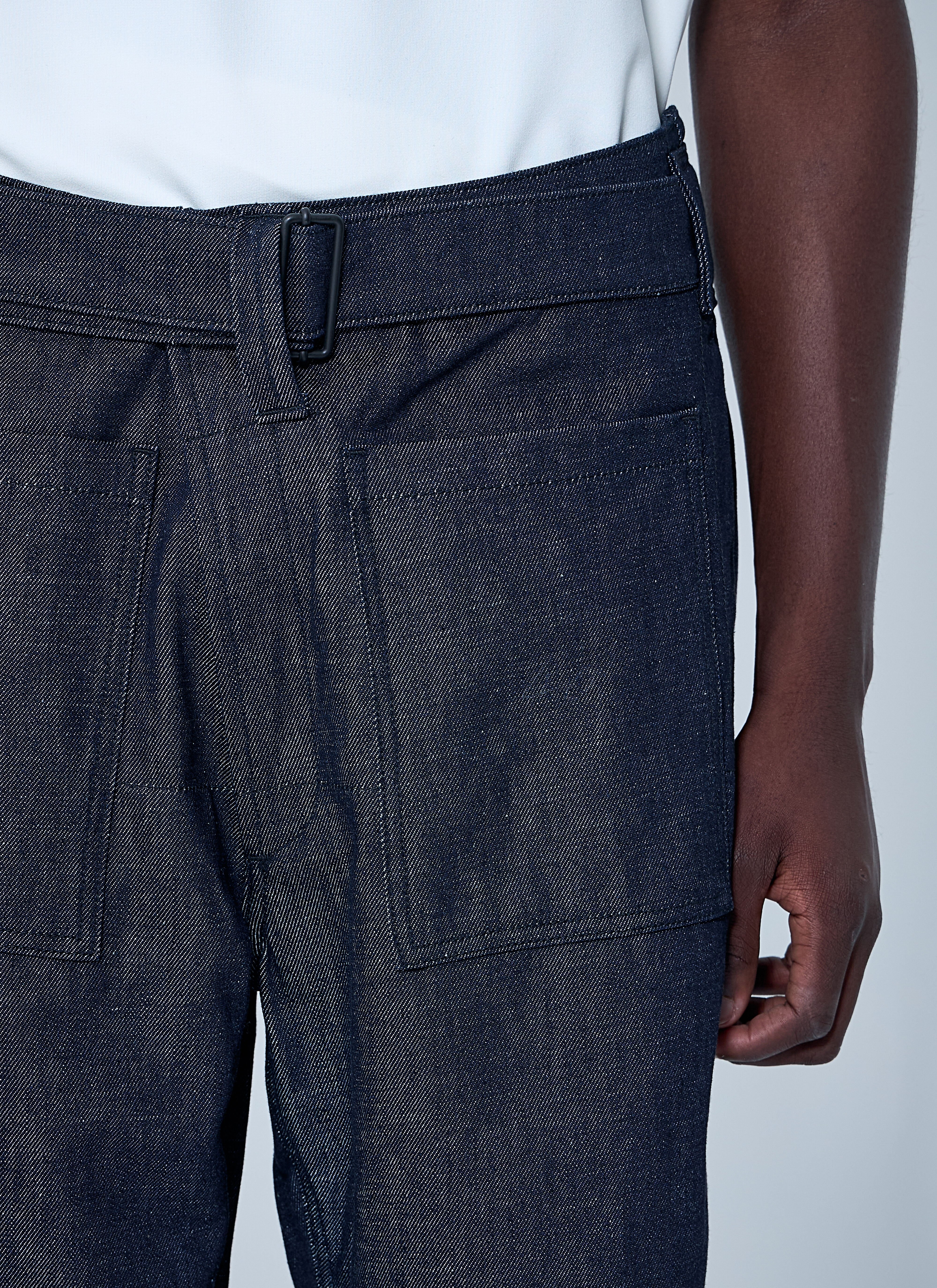 Belted Denim Jeans - 5