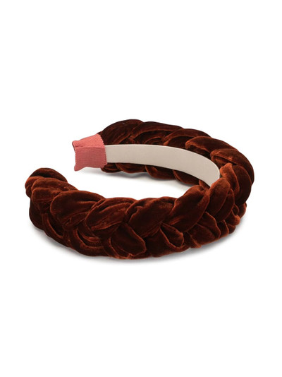 Jennifer Behr Lorelei velvet headband outlook