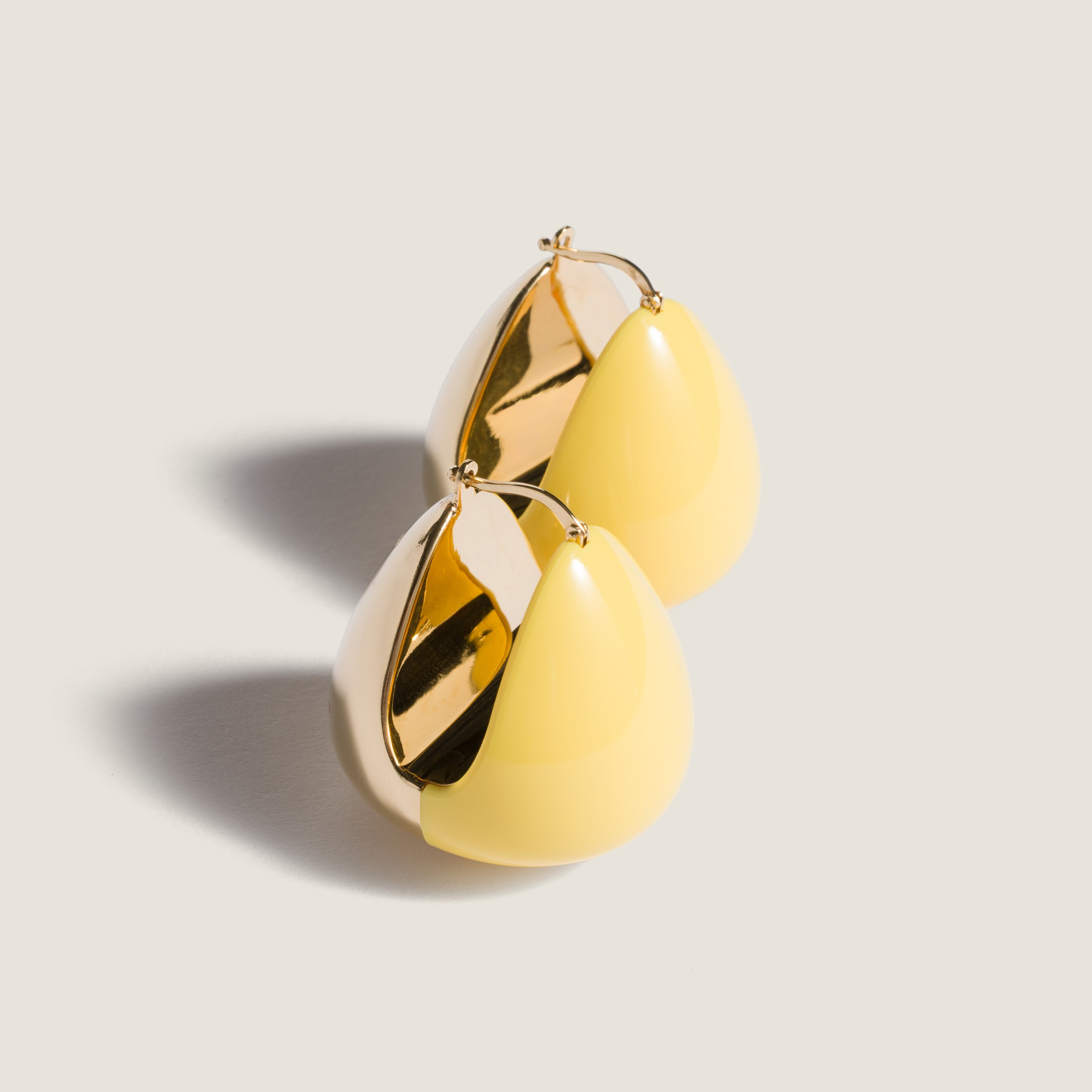 Enameled metal earrings - 2