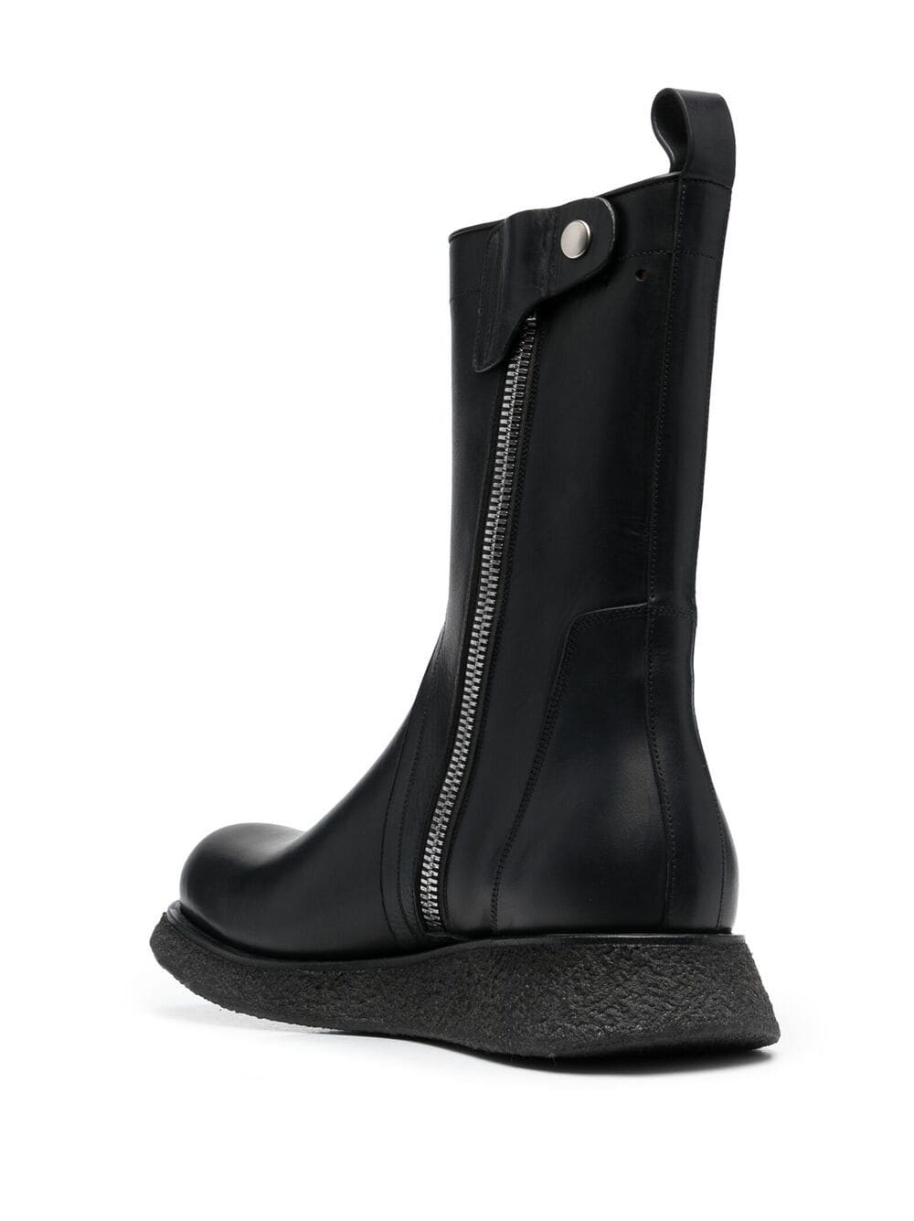 mid-calf round-toe boots - 3