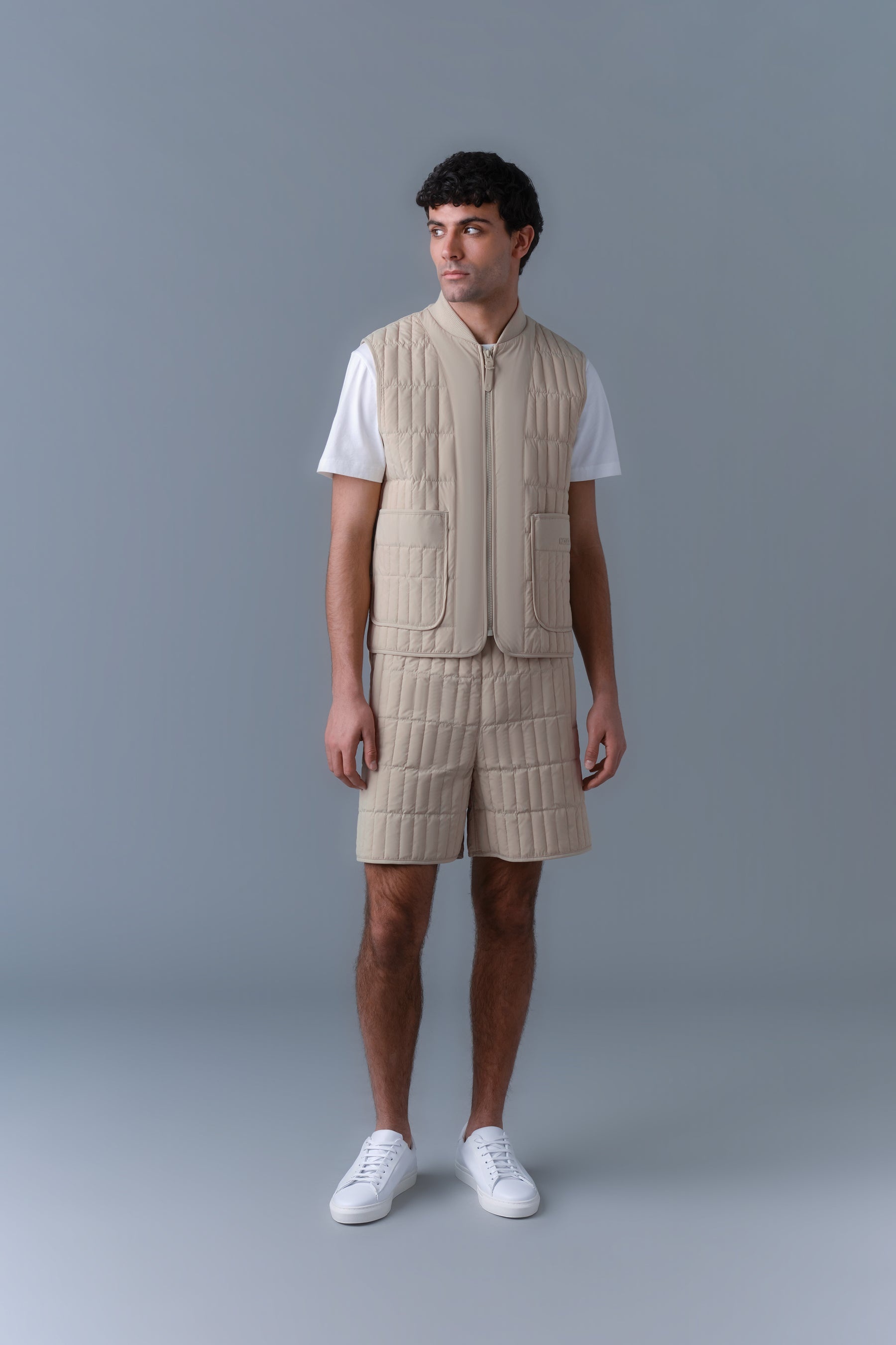 LEVI Light Down Vertical Quilted Vest - 2