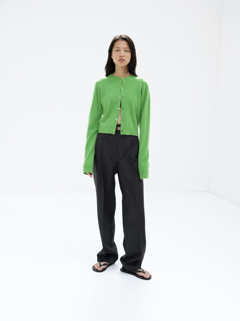 AURALEE BRUSHED CASHMERE COTTON KNIT CARDIGAN outlook