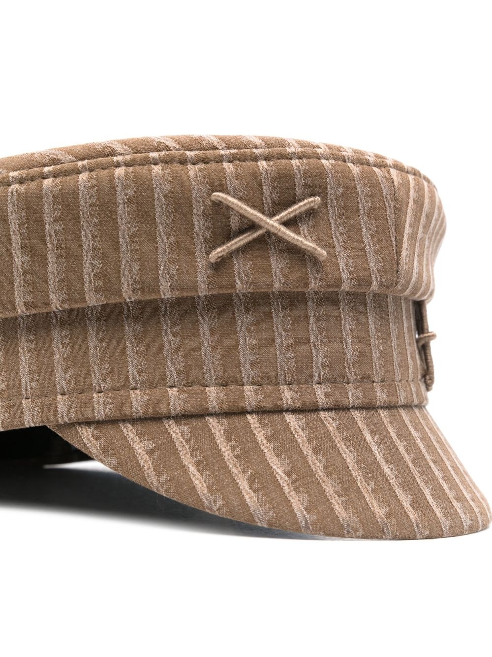 striped baker boy cap - 2