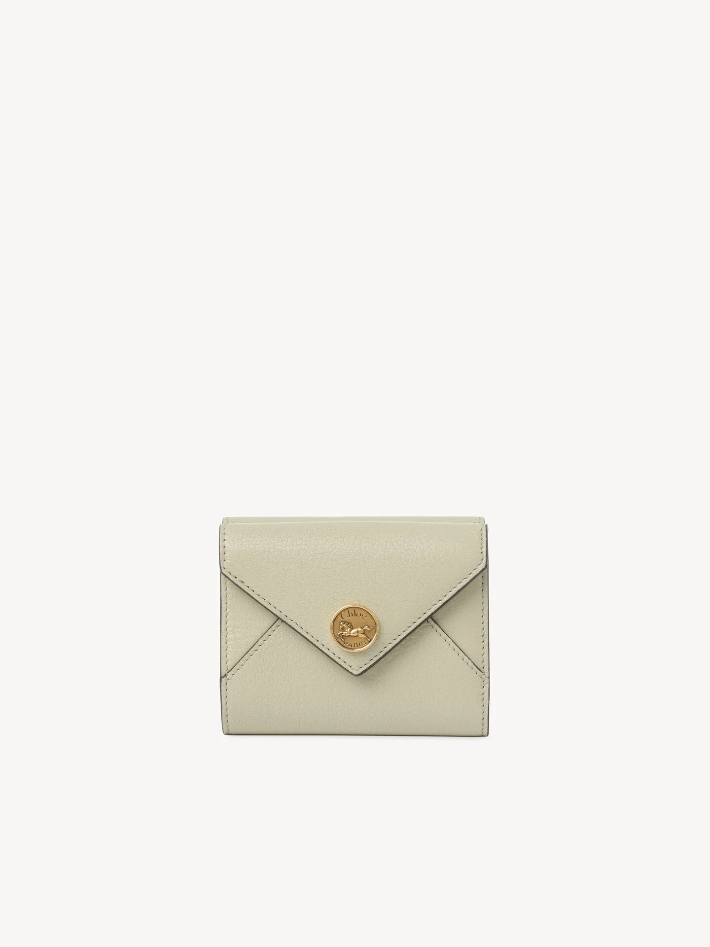 SMALL ENVELOPE TRI-FOLD IN GRAINED LEATHER - 1