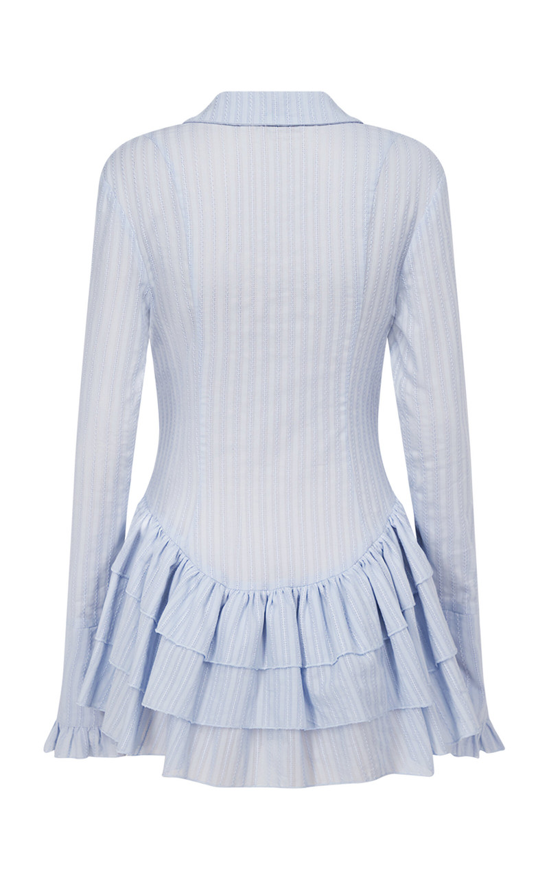 Dolce Plunging Neckline Mini Dress grey 5