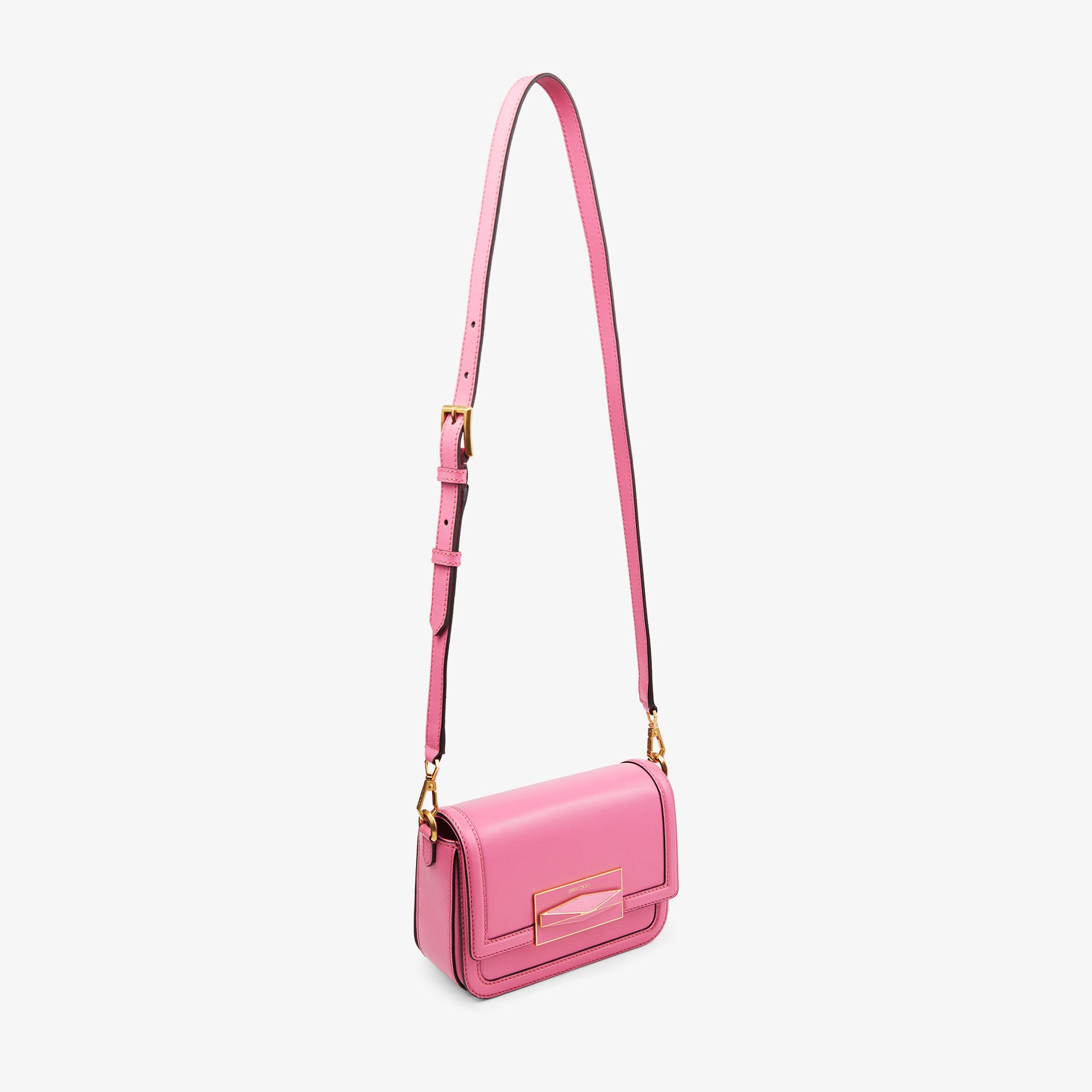 Diamond Crossbody
Candy Pink Smooth Calf Leather Top Handle Bag - 5