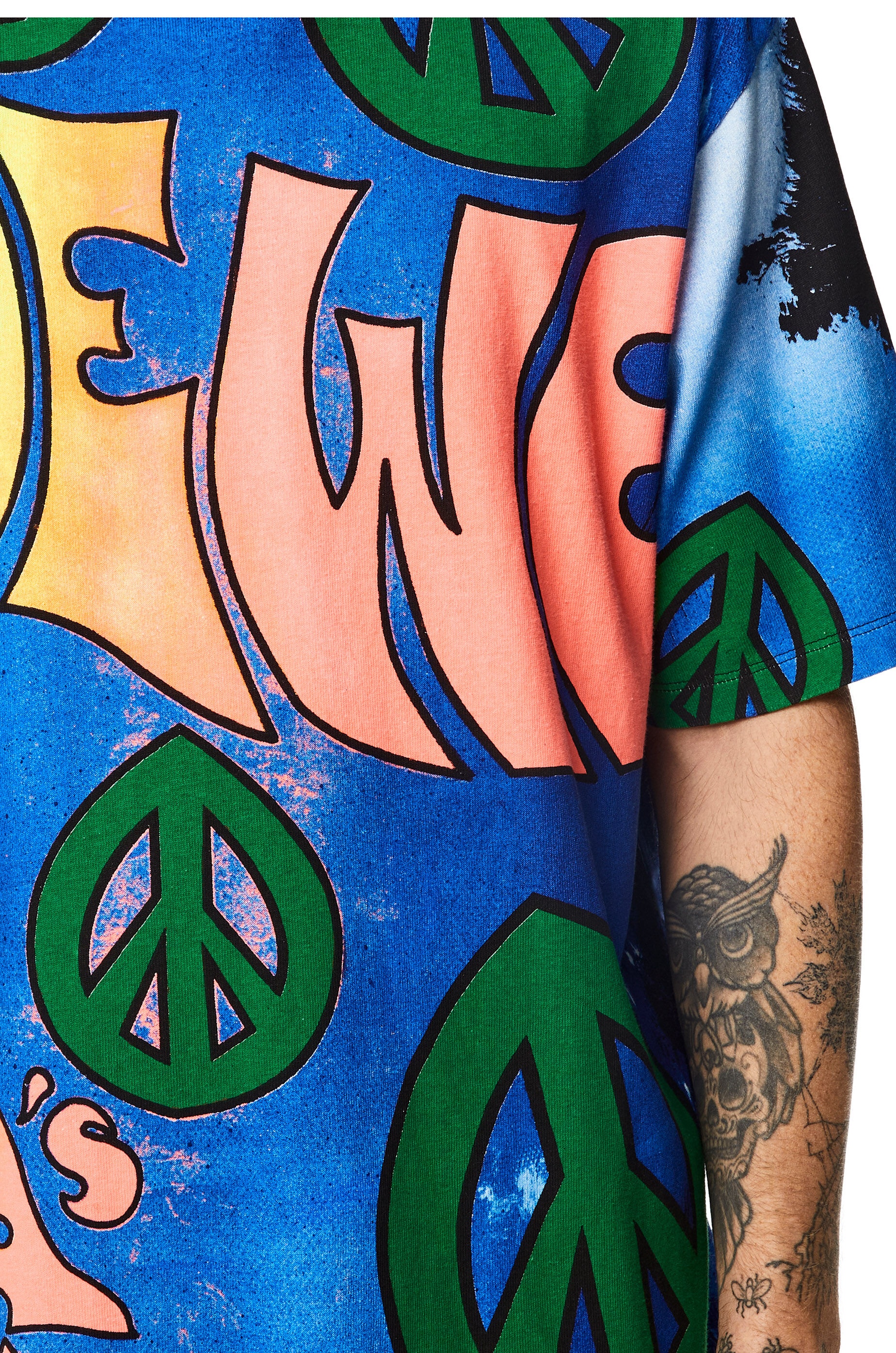 Paula's peace print T-shirt in cotton - 5