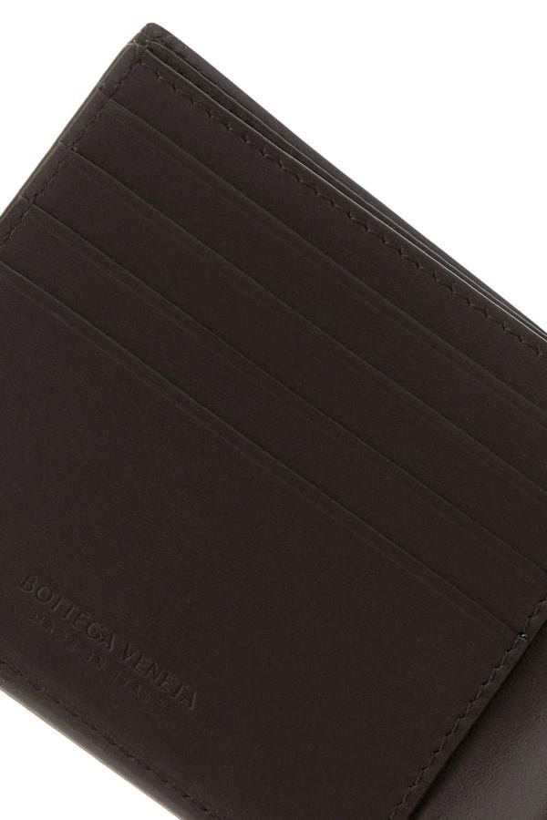 Dark brown leather wallet - 4