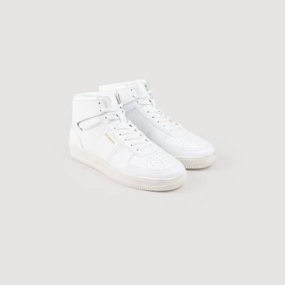 Sandro Leather high-top sneakers outlook