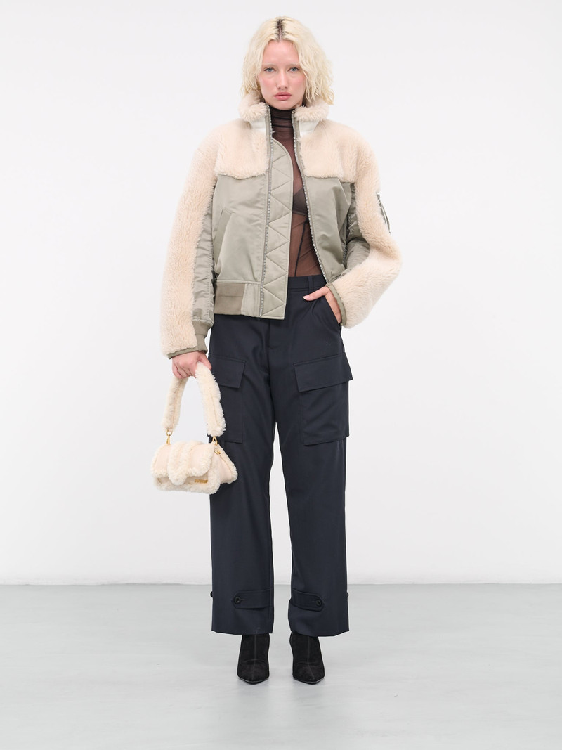 sacai Faux Shearling Blouson outlook