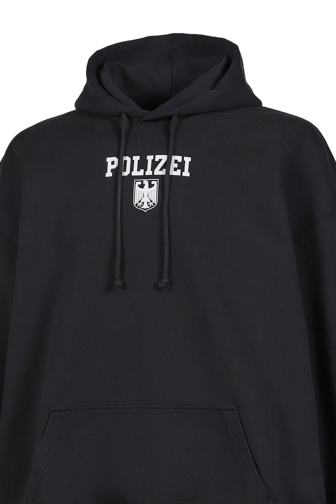 POLIZEI OVERSIZED HOODIE / WASHED BLK - 9