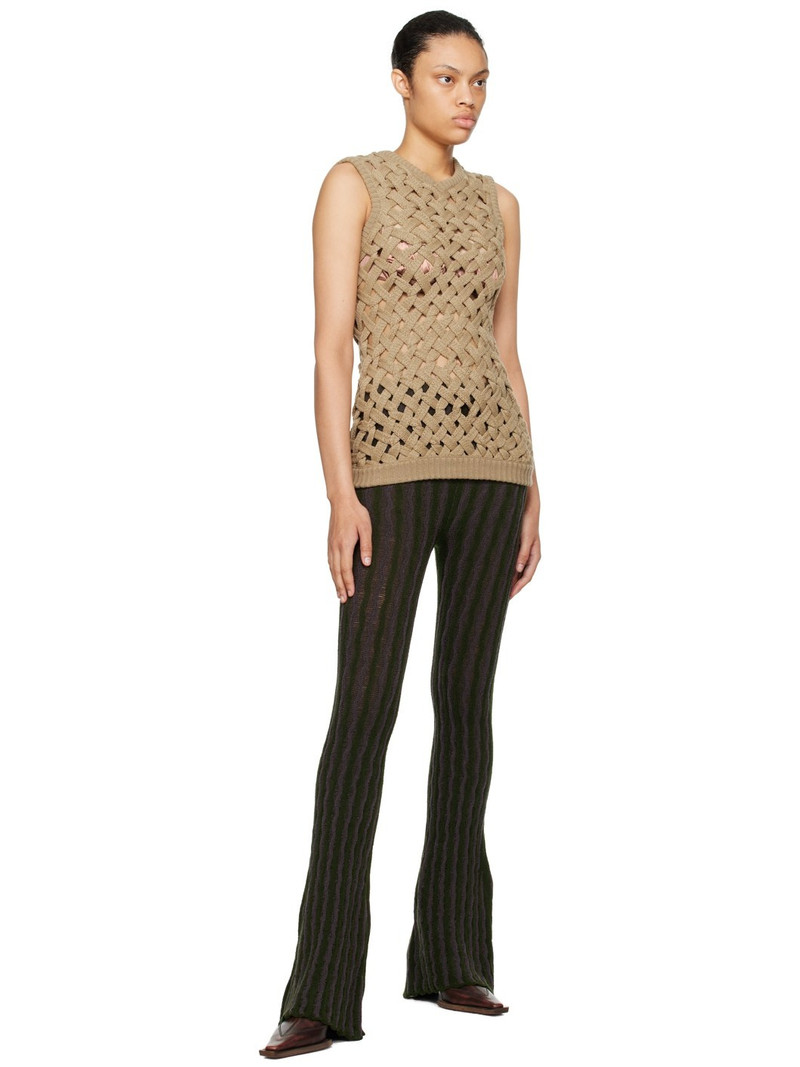 ISA BOULDER Beige Knot Vest outlook