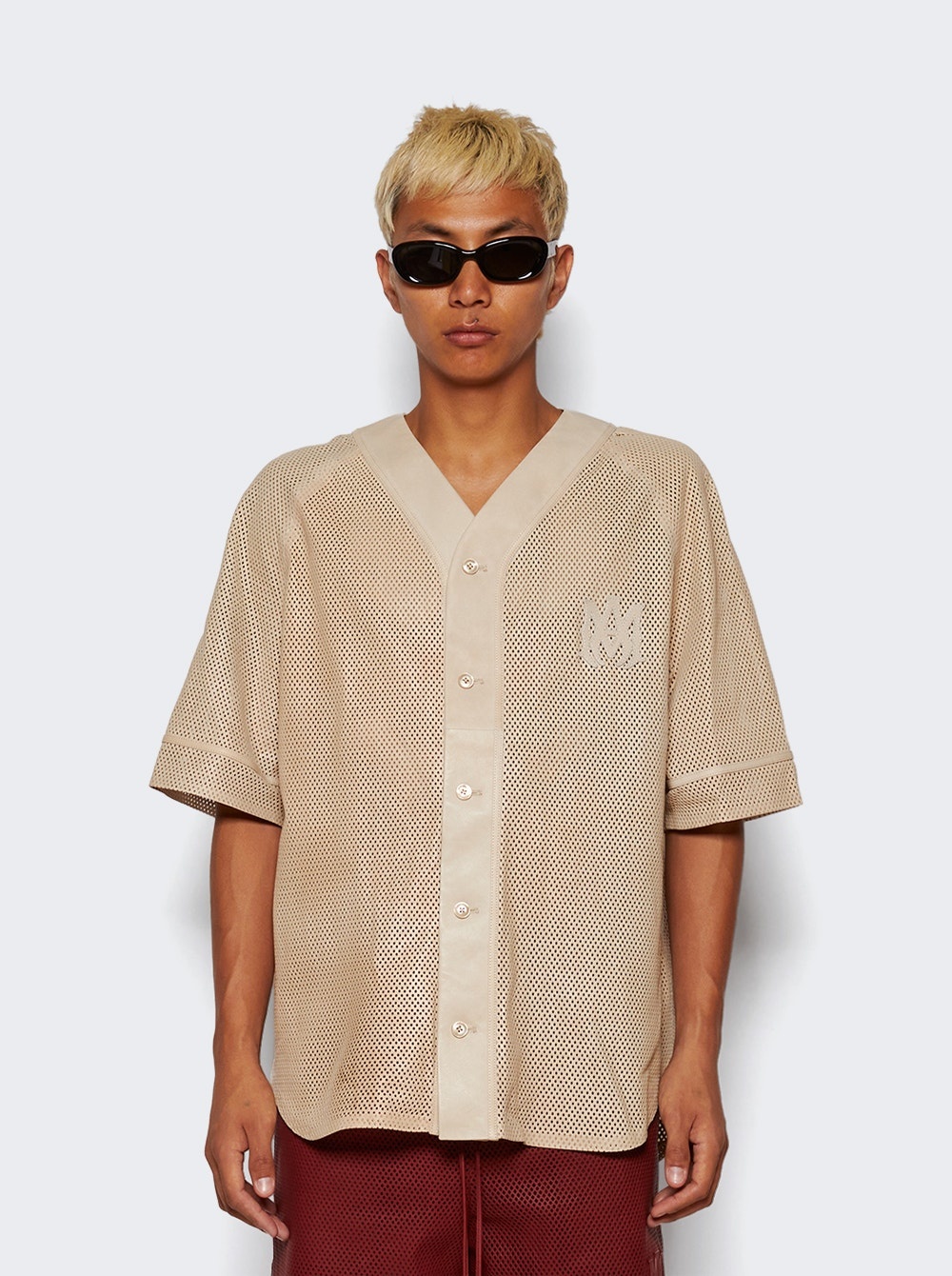 Ma Perforated Baseball Shirt Birch - 3
