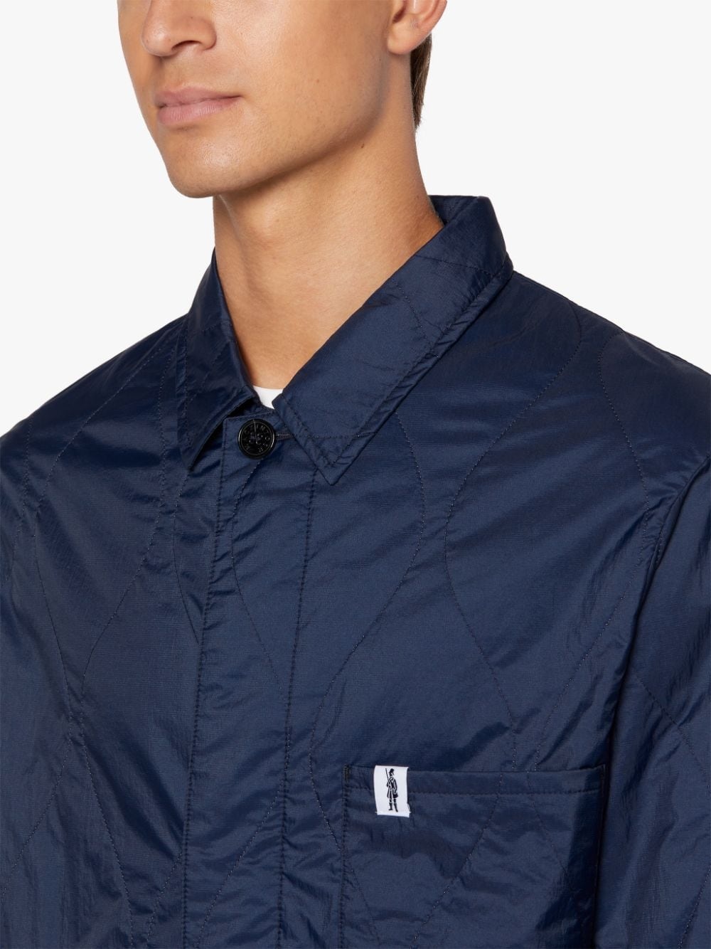 CHORE NAVY NYLON QUILTED JACKET | GQM-215 - 5