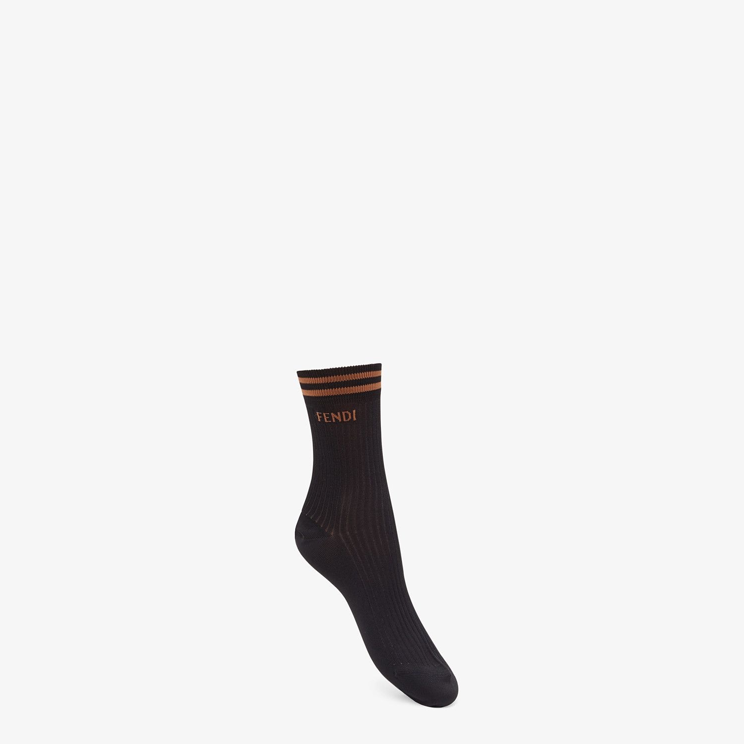 Black knit socks - 1