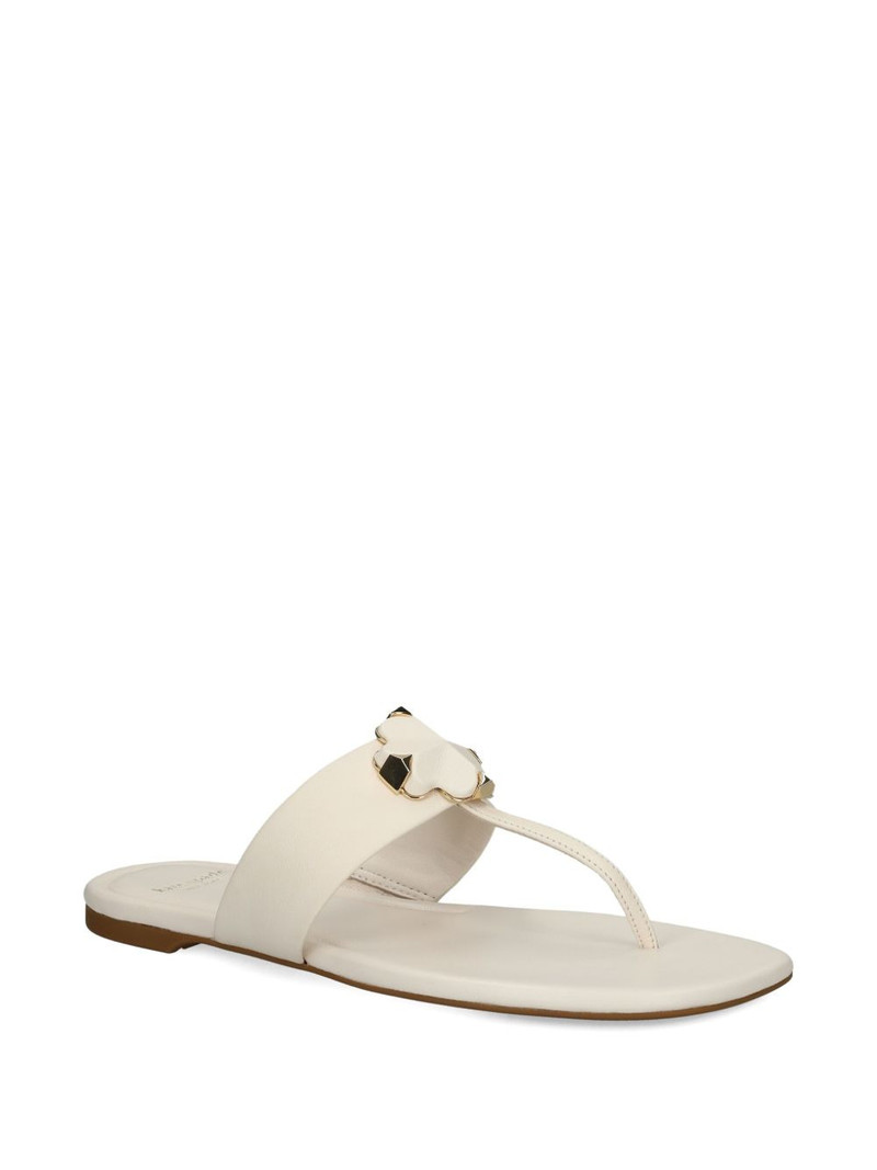 kate spade floral-appliqué sandals outlook
