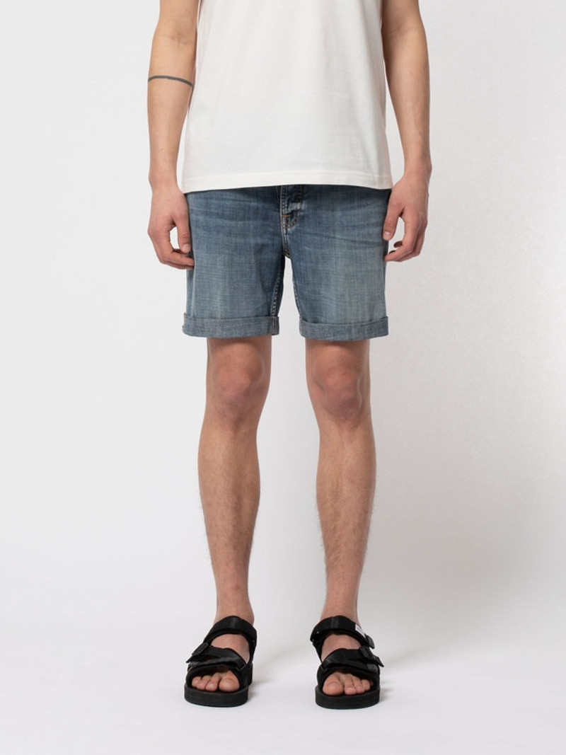 Nudie Jeans Josh Shorts Indigo Flow outlook