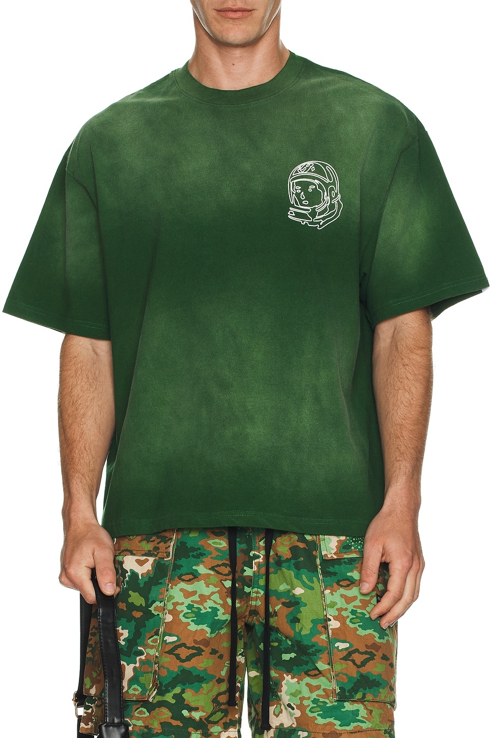 Cropped Faded Helmet Tee - 3
