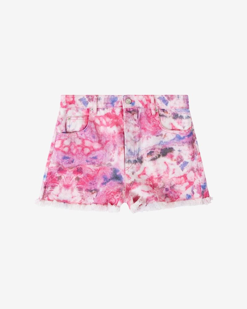 LESIA PRINTED COTTON SHORTS - 1