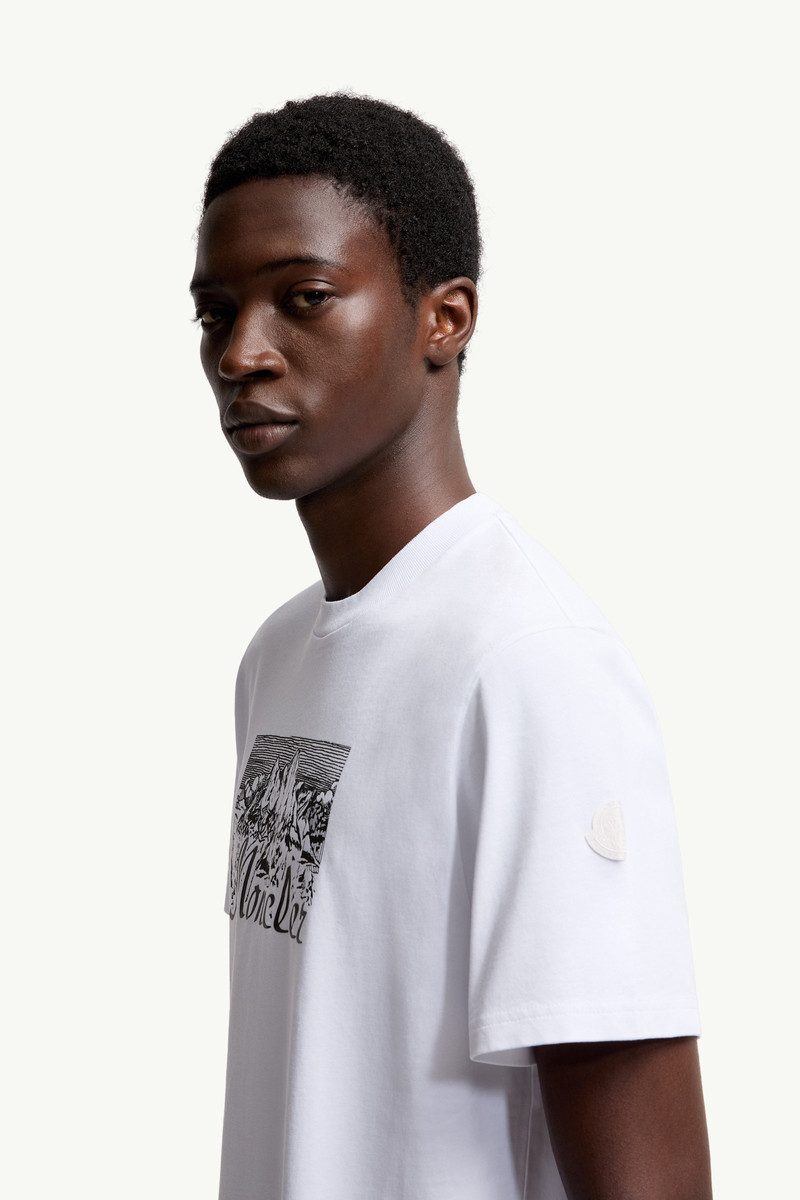 Mountain Logo Cotton T-Shirt 4