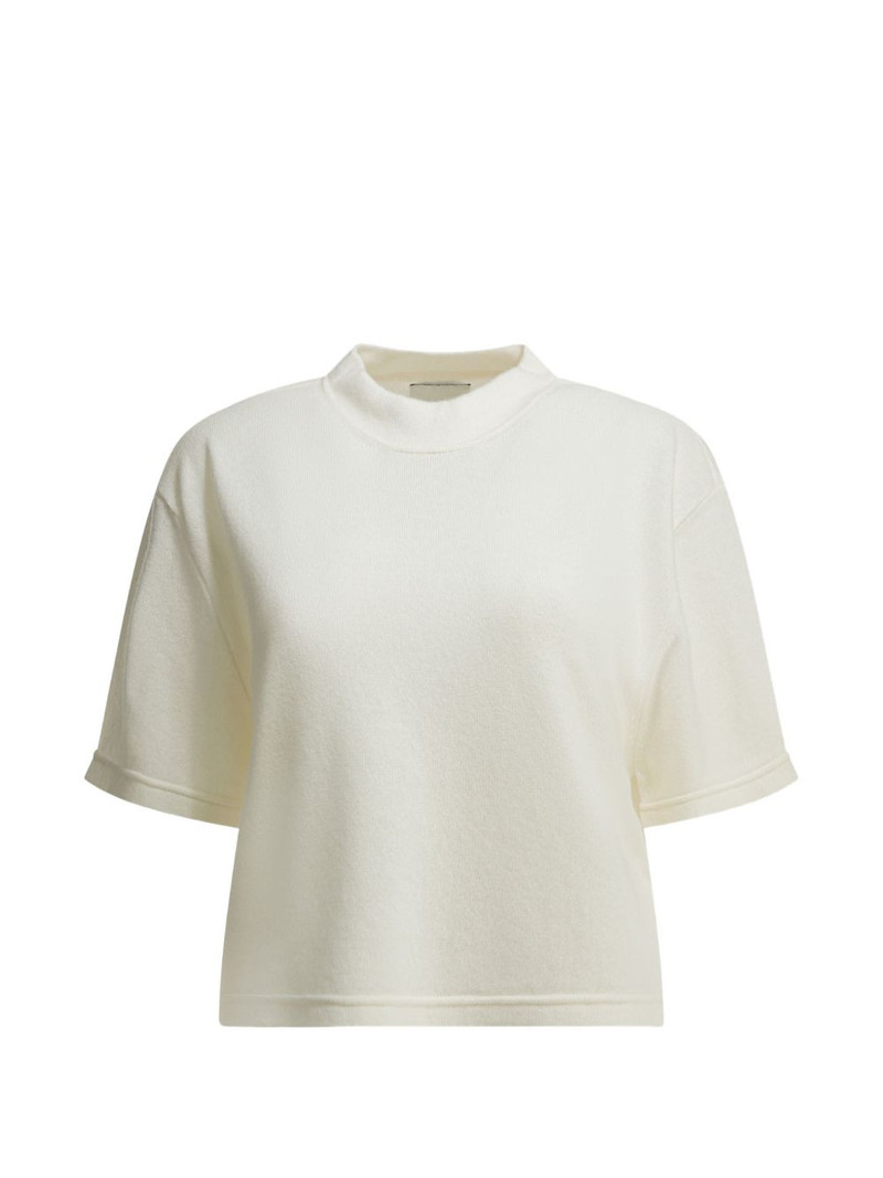 cashmere cropped T-shirt 1