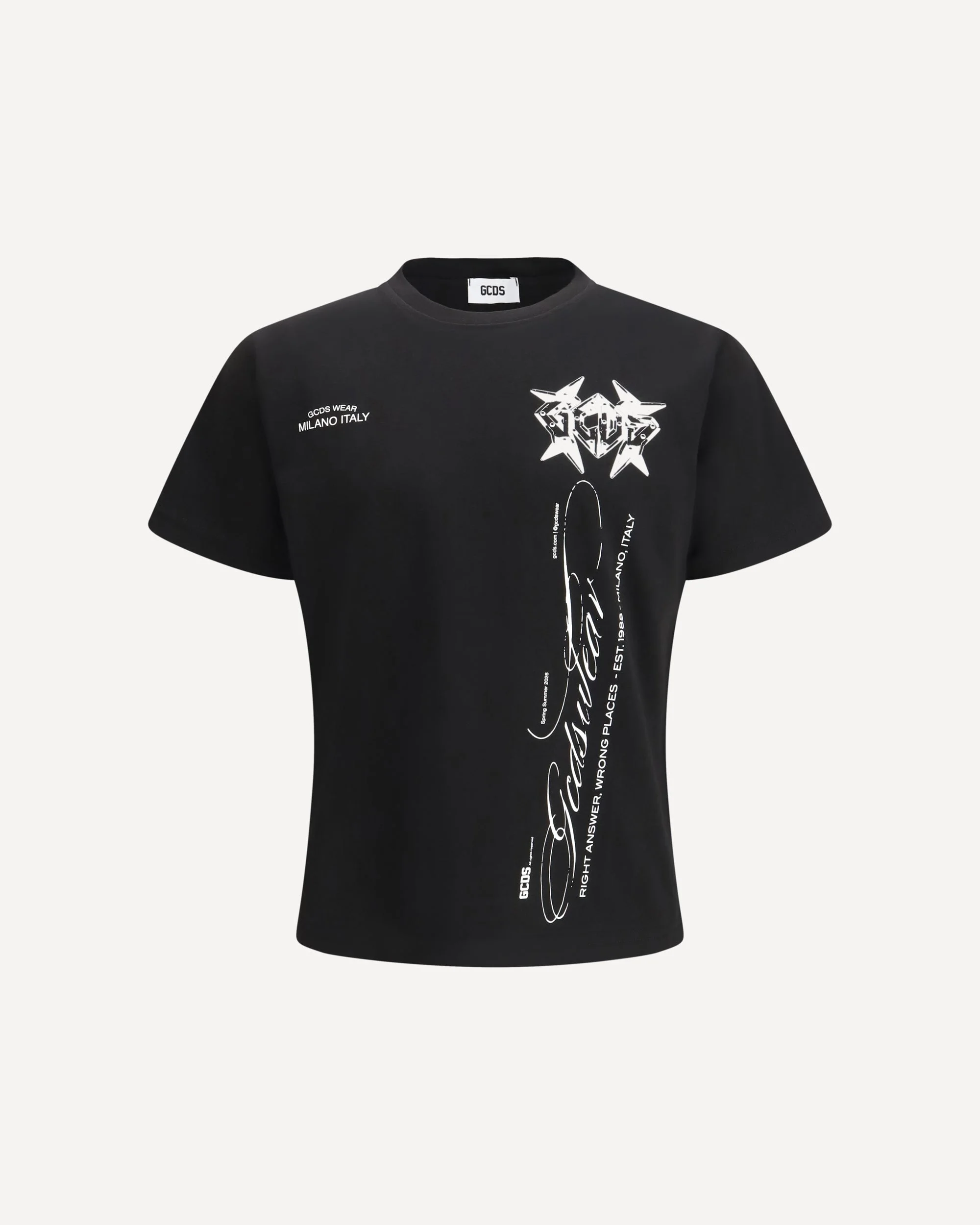 History print cotton T-shirt - 1