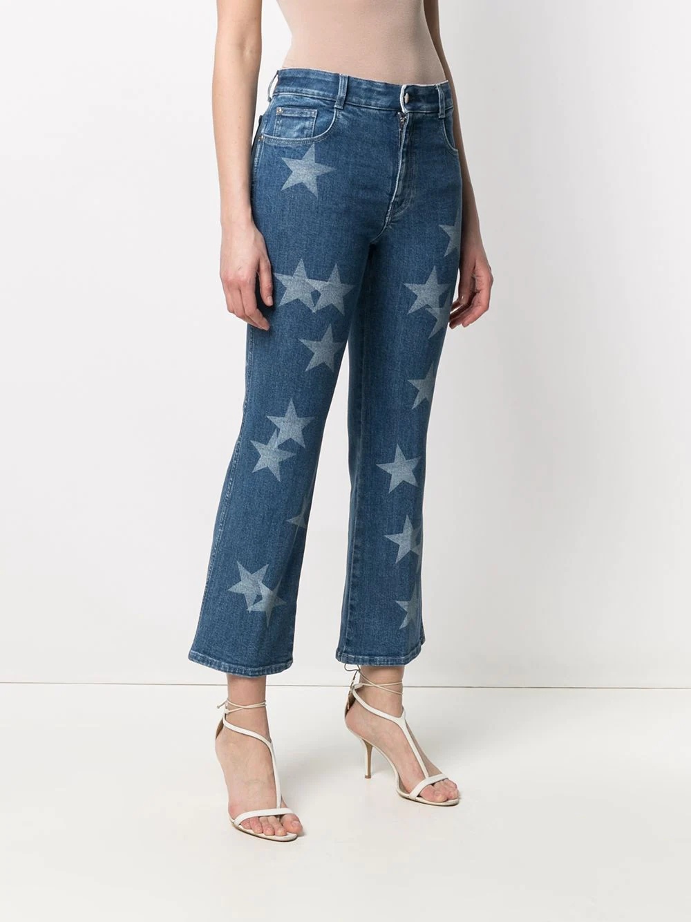 star-print straight-leg jeans - 3