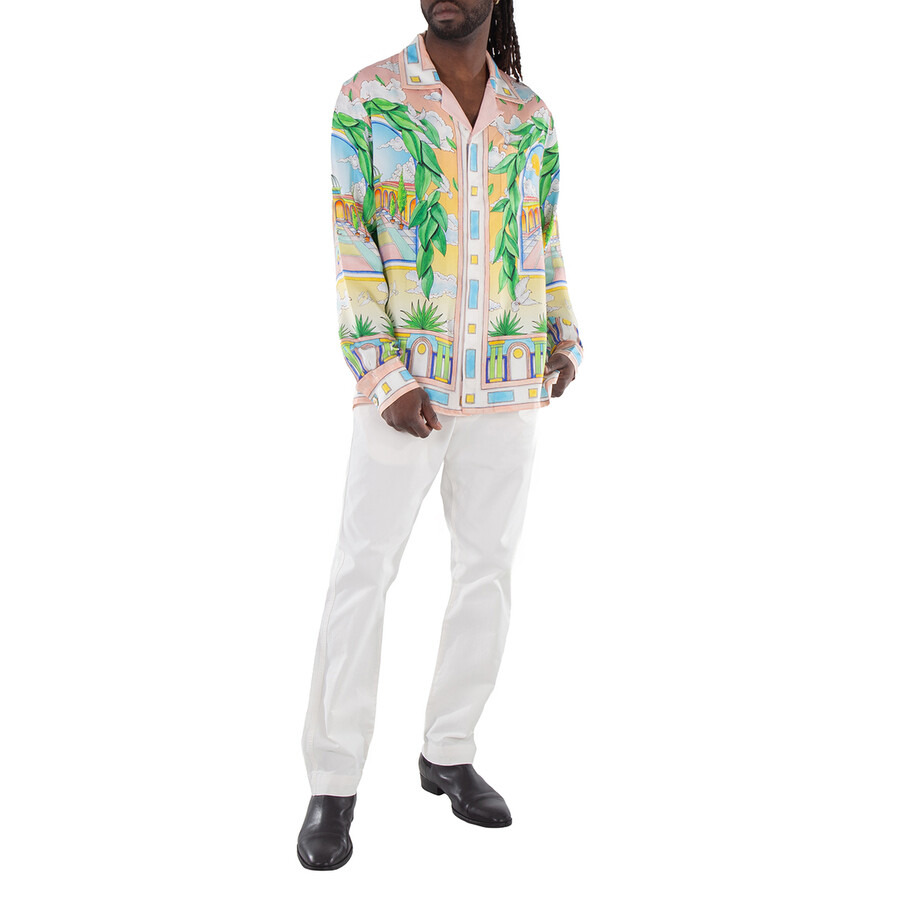 Casablanca Men's Paysage Ideal Silk Shirt - 4
