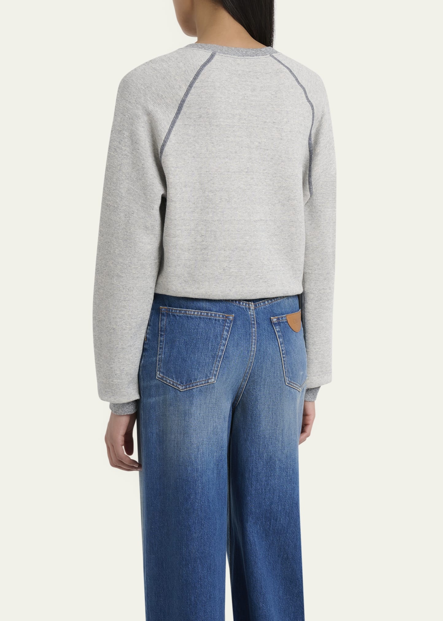 Chine Cotton Fleece Sweatshirt - 3