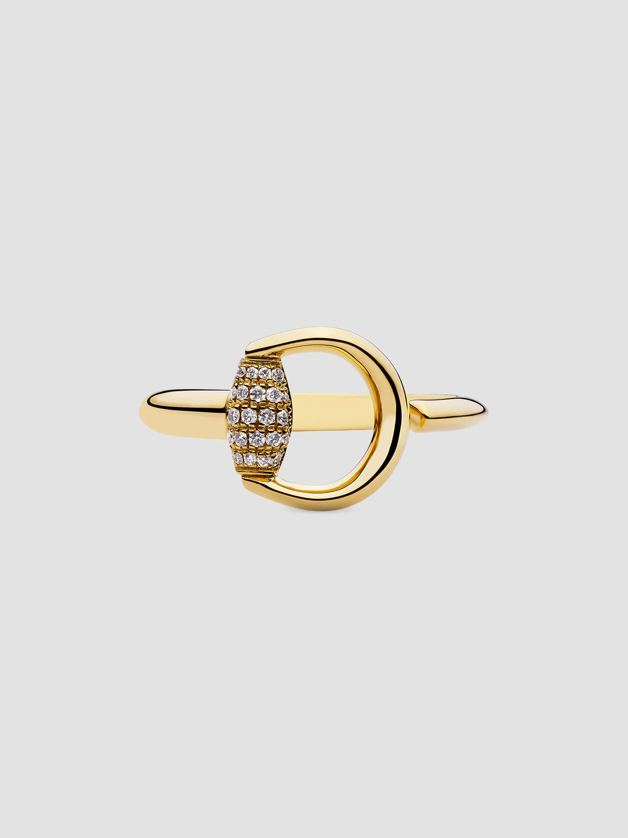 Women's Horsebit 18K Yellow Gold & 0.74 TCW Diamond Ring - Yellow Gold - 1
