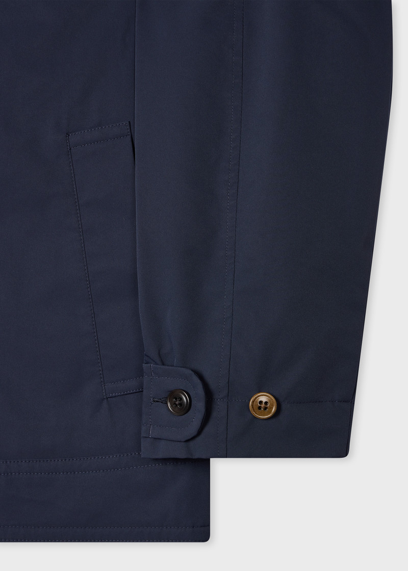 Navy Recycled Polyester Zip Blouson Jacket 3