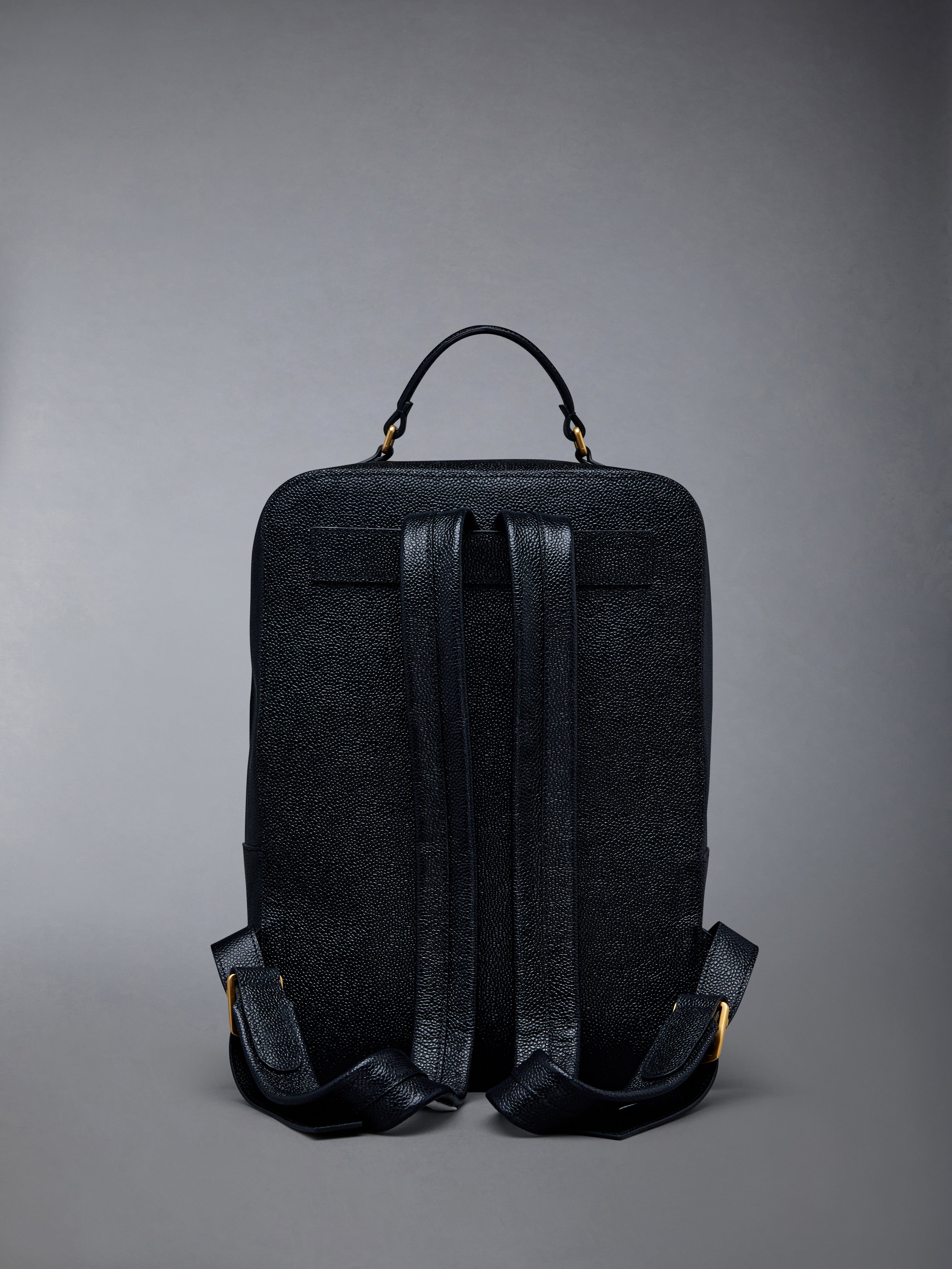 Pebble Grain Leather School Backpack - 2